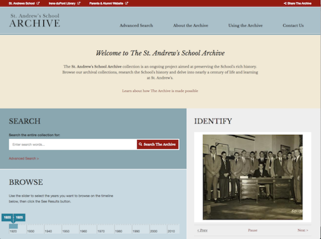 st andrews school archive homepage