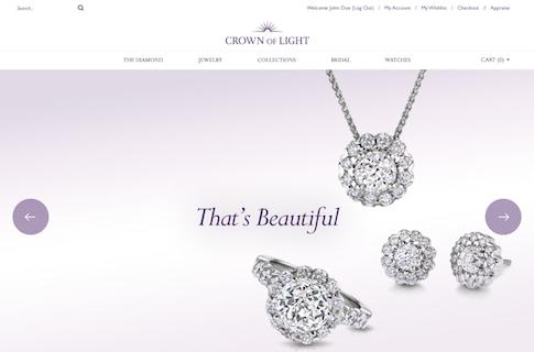 Ecommerce Website Design Jewelry